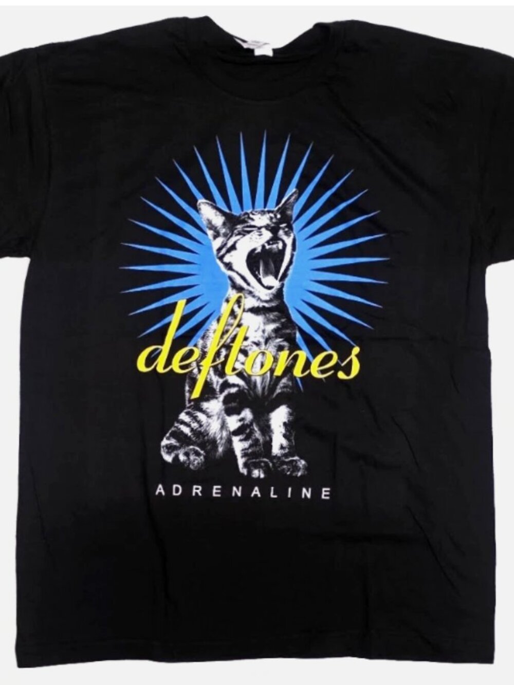 rare Deftones Adrenal!ne Rock Nu Metal Tee 100% Cotton Adult Black New xxl